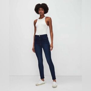 7 For All Mankind “The Ultra High Rise Skinny” Jeans. Dark Blue